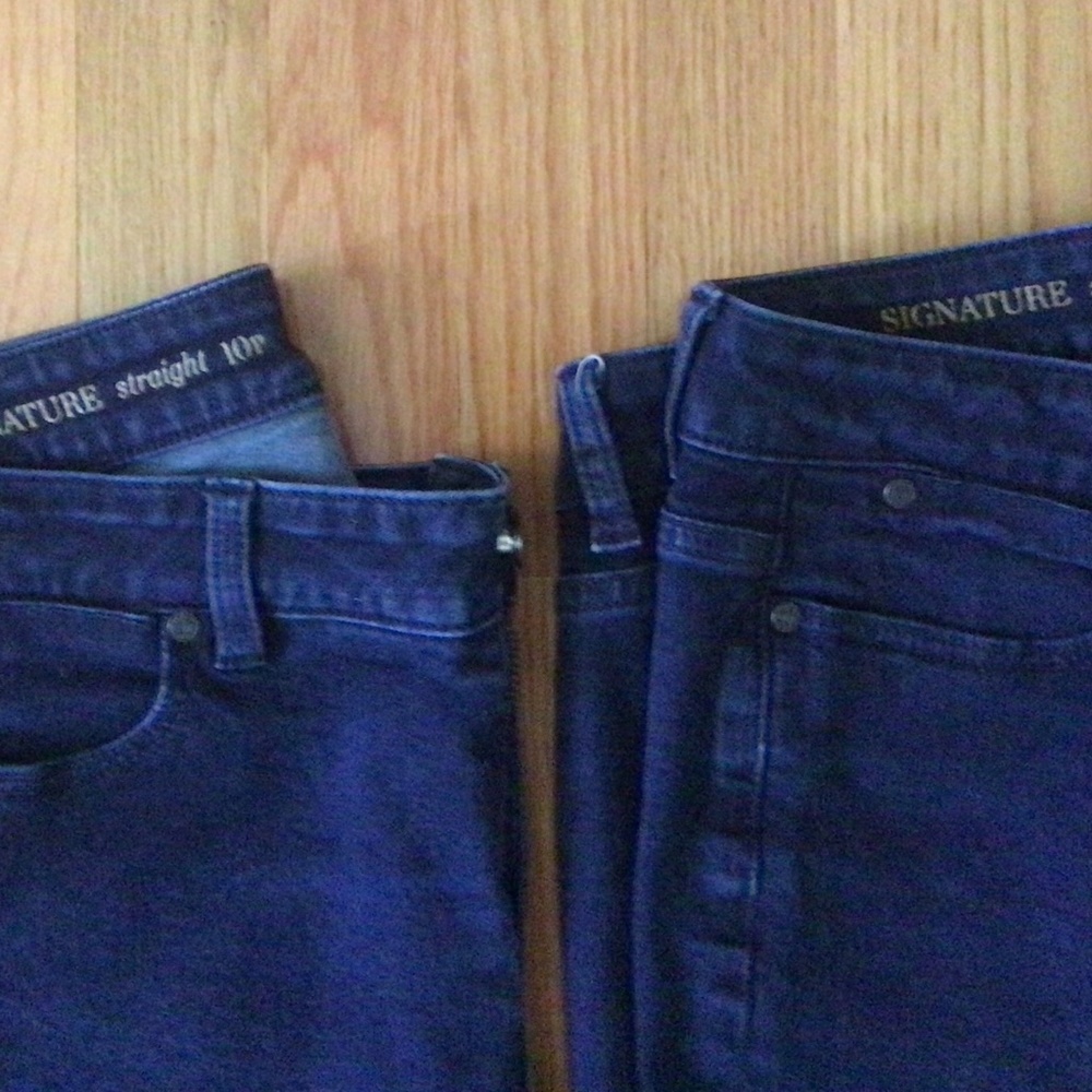 Two pair Talbots Jeans Signature Straight Petites